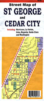Street Map of St. George & Cedar City - Product Image